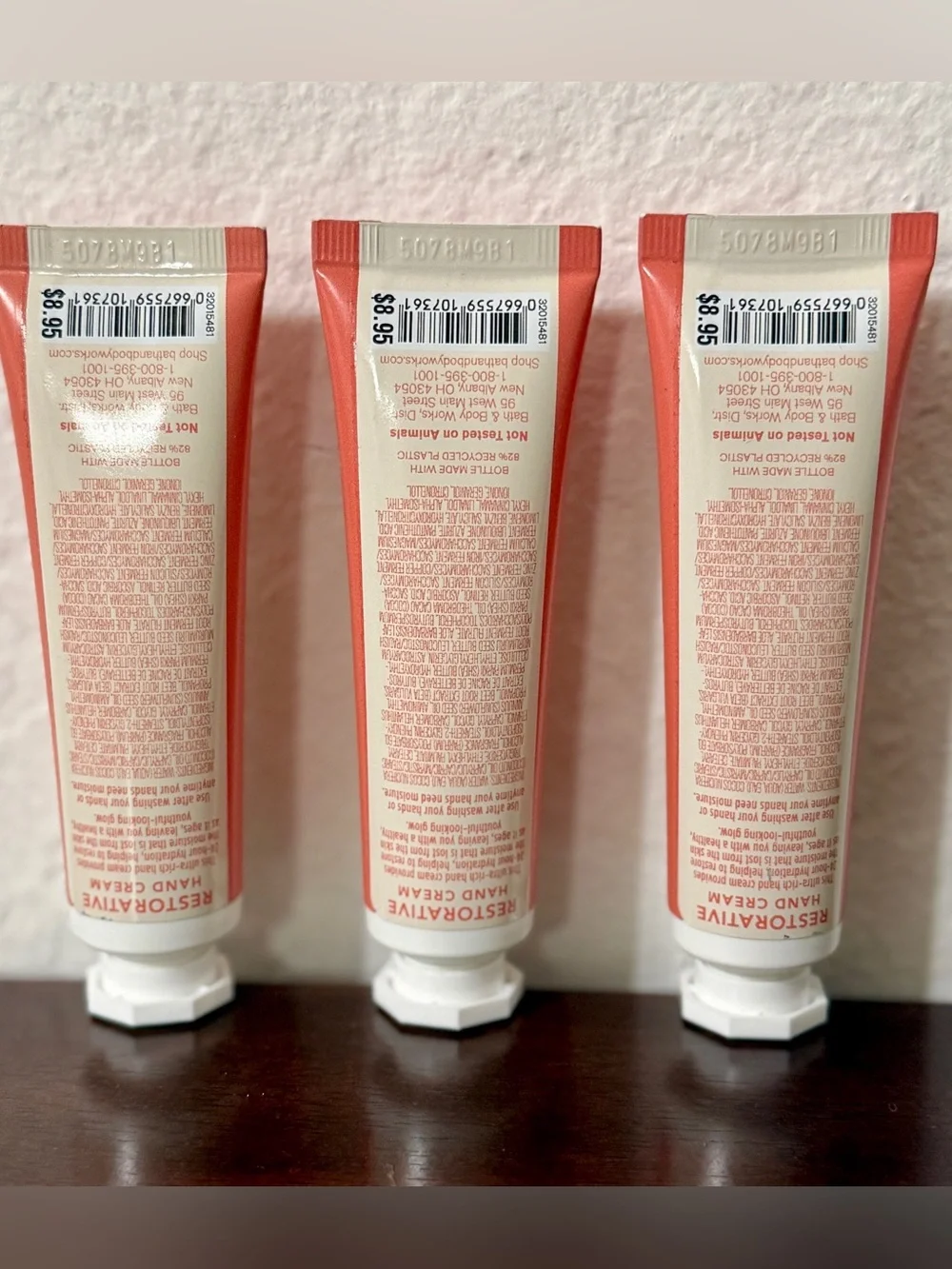 Bath & Body Works Restorative Hand Cream -  3-1 oz. Creams NWT